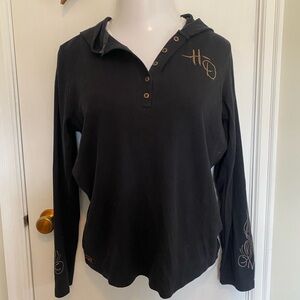 Harley-Davidson 110 Anniversary Hooded Thermal Henley Top.